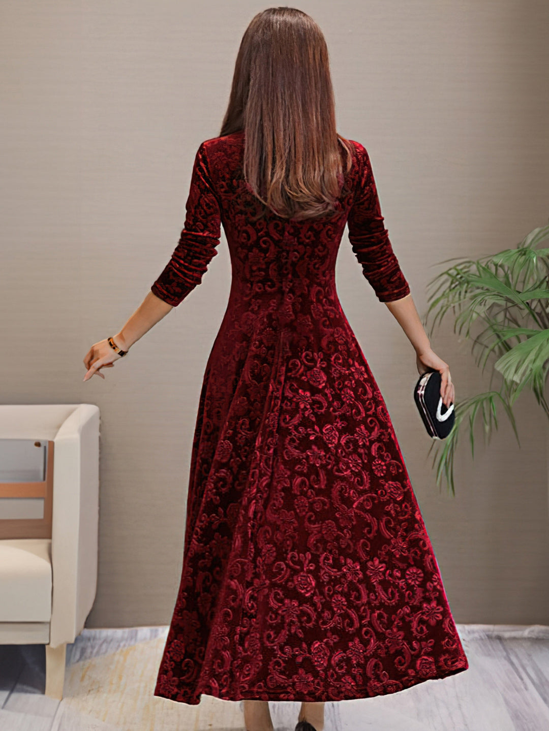 Levoire | Robe Simple Avec Manches Longues Et Couvre-Ventre