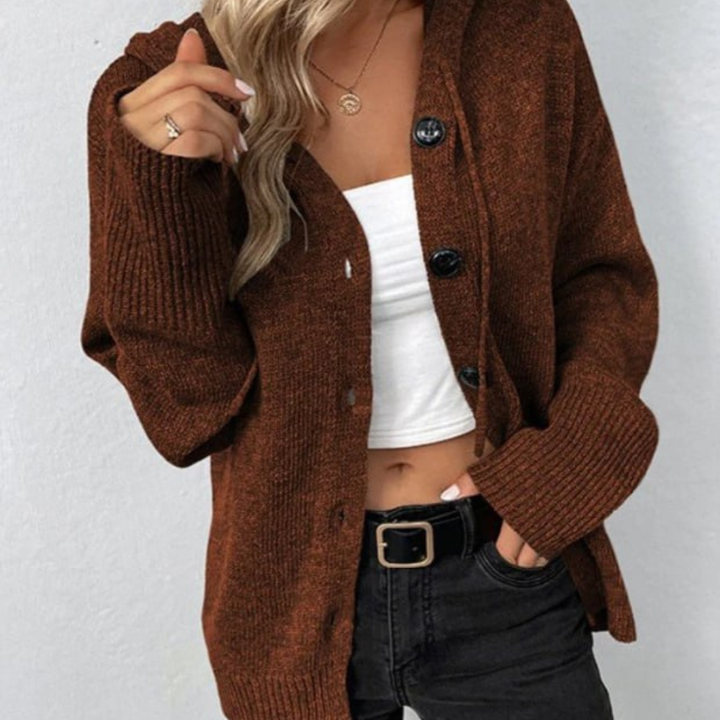 Levoire | Veste Élégante Avec Capuche : La Parfaite Combinaison De Style Et De Praticité Braun