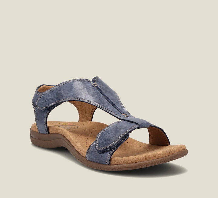 Levoire | Sandales en cuir avec support de pied et confort Bleu