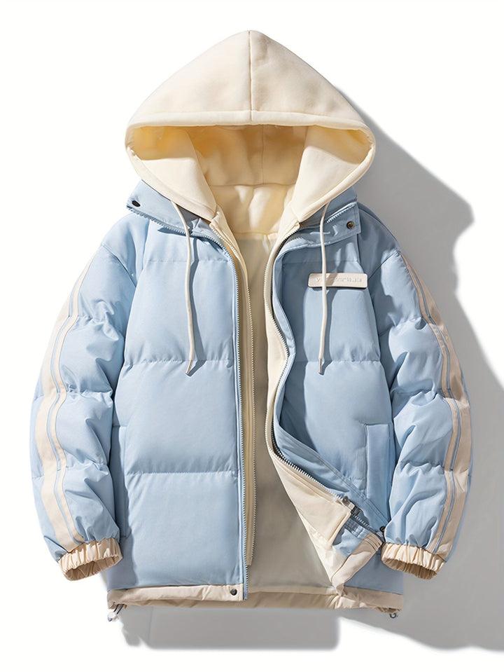 Levoire | Sweat à capuche zippé manches longues avec poches Bleu clair