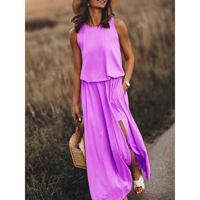 Levoire | Robe Rayée Unie Chic Hihaton Hellpurppura