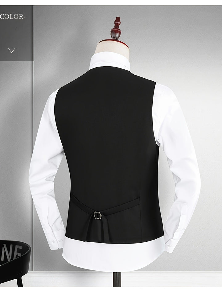 Levoire | Retro Homme Costume Avec Boutonnage Simple Et Col En V