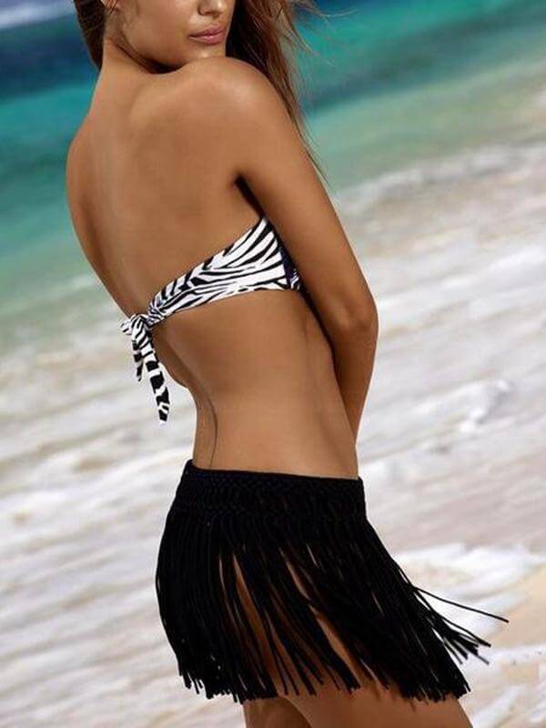 Levoire | Robe De Plage Tricotée À La Main En Crochet Mini Bikini Cover-Up