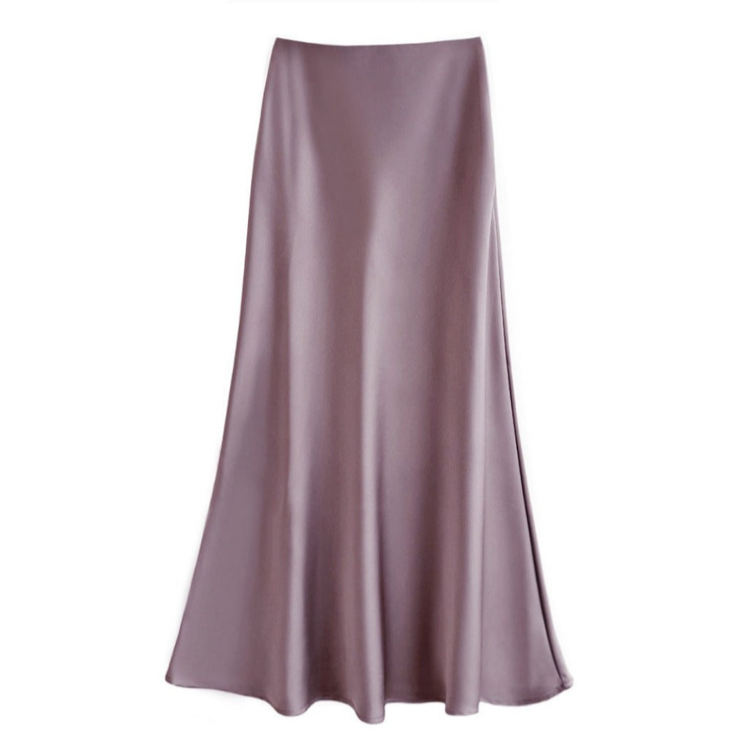 Levoire | Jupe En Soie Pour Femmes Lilas