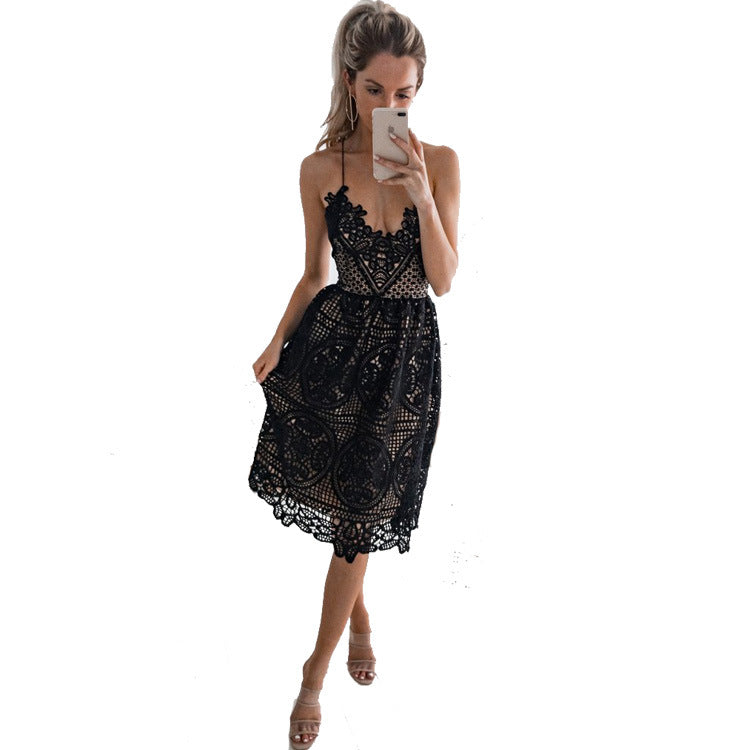 Levoire | Robe dos nu en dentelle Classic Glamour