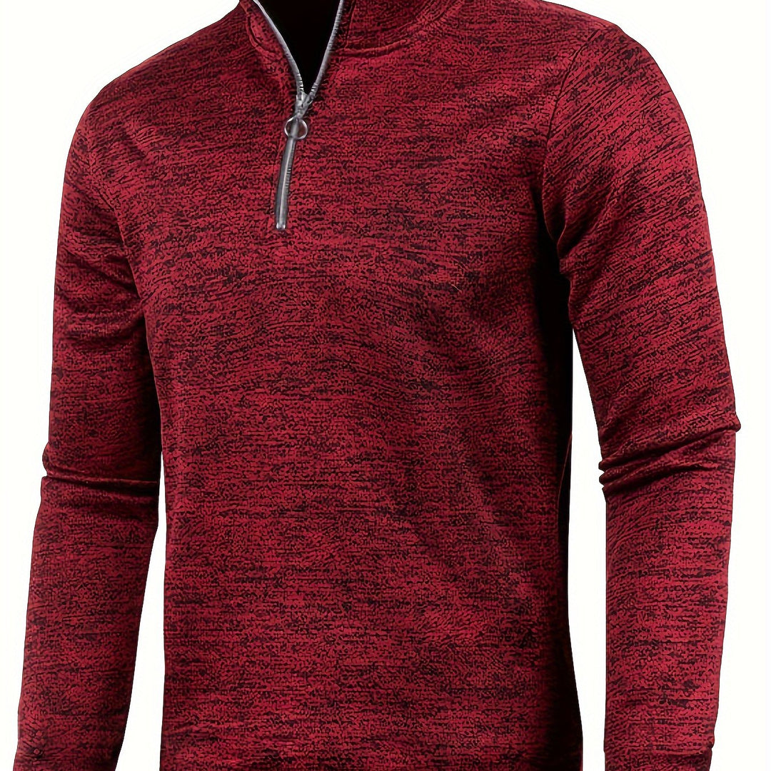 Levoire | Hoodie Pour Hommes À Demi-Zip Rot