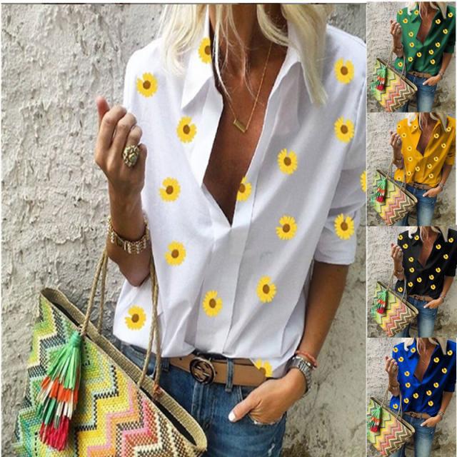 Blouse moderne pour femmes avec motif floral Levoire