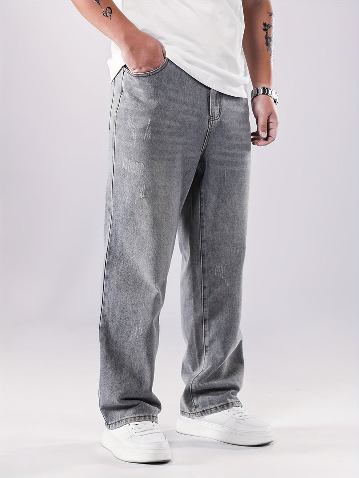 Levoire | Denim À Taille Haute Pantalons Longs Bleu militaire