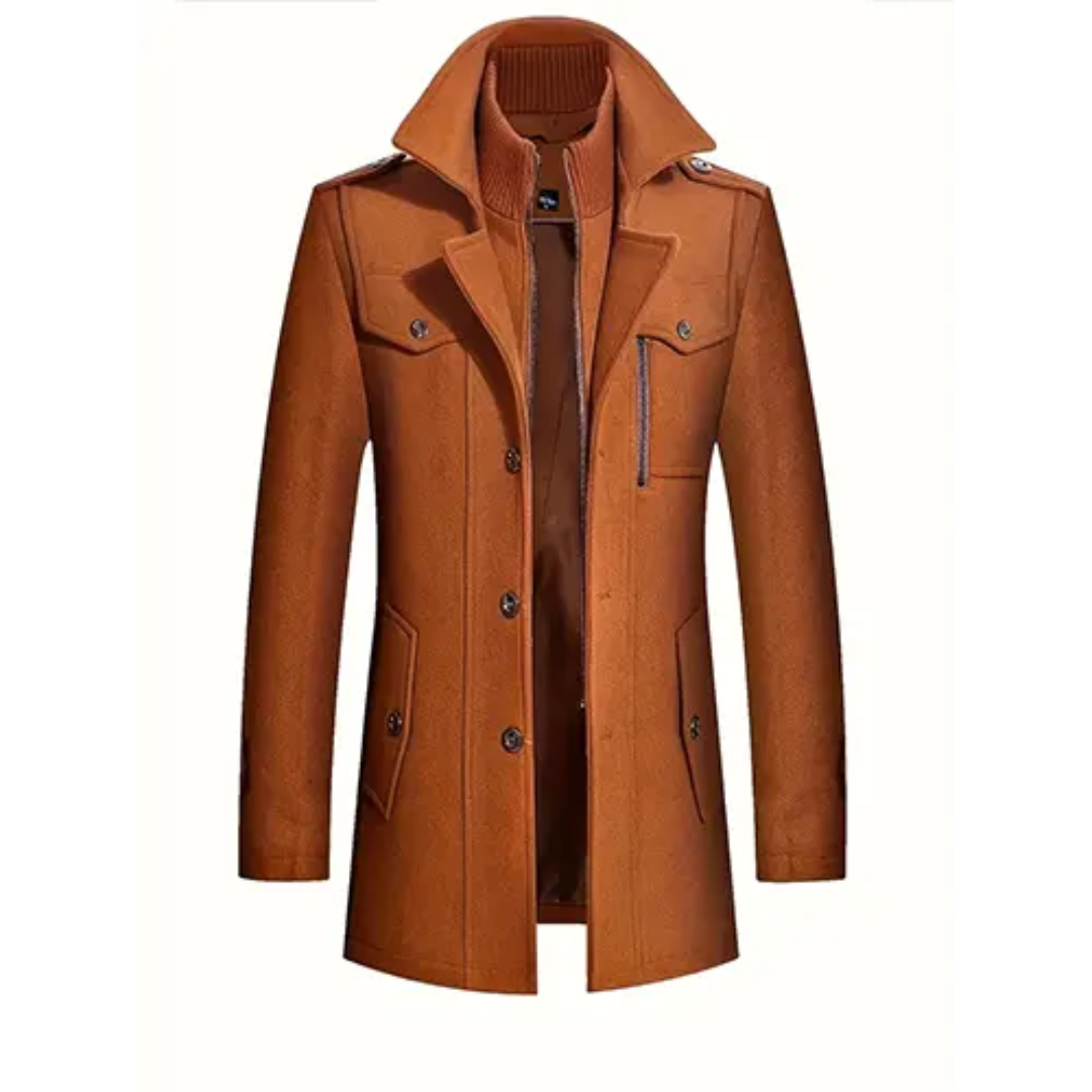 Levoire | Manteau Long Et Formel Doublé Braun