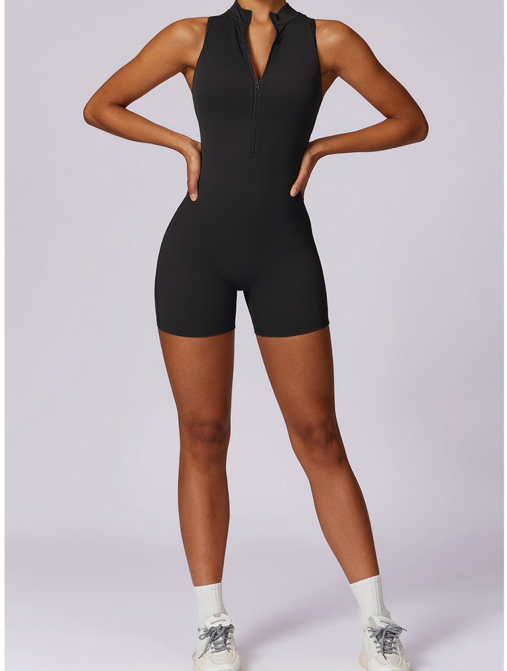 Levoire | Sculptant Yoga Fitness Combinaison (Sans Manches) Noir