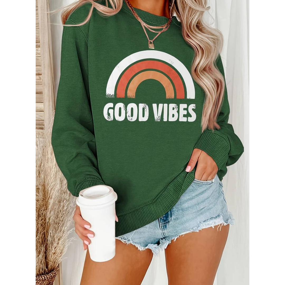 Levoire | Sweatshirt À Manches Longues Pour Femmes | Chaud Vert