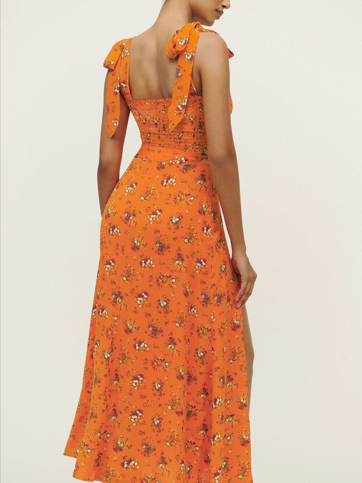 Levoire | Robe Française Longue Décolleté Droit Fentes