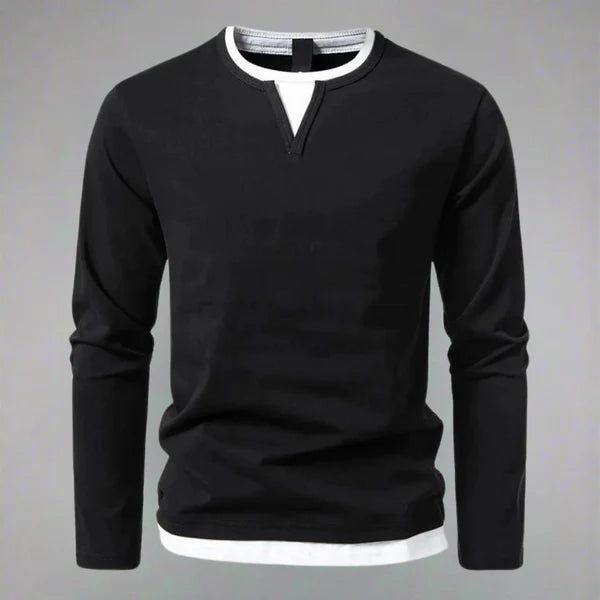 Levoire | Rento Longue manches V tête de mort Tricot Noir