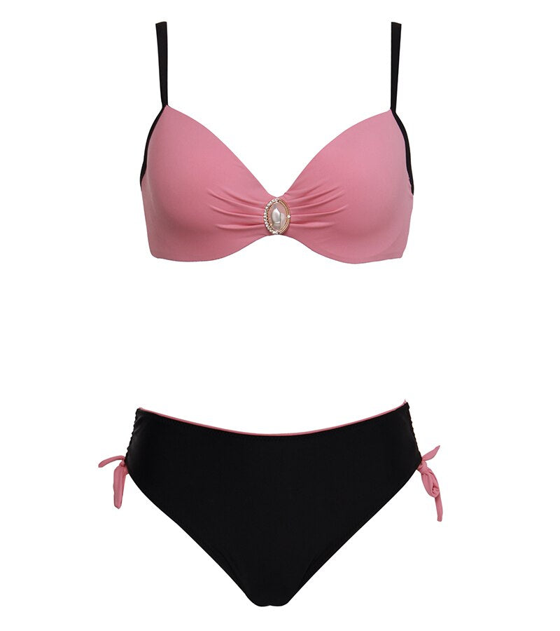 Levoire | Maillot De Bain Push-Up Brésilien Deux Pièces Rosa