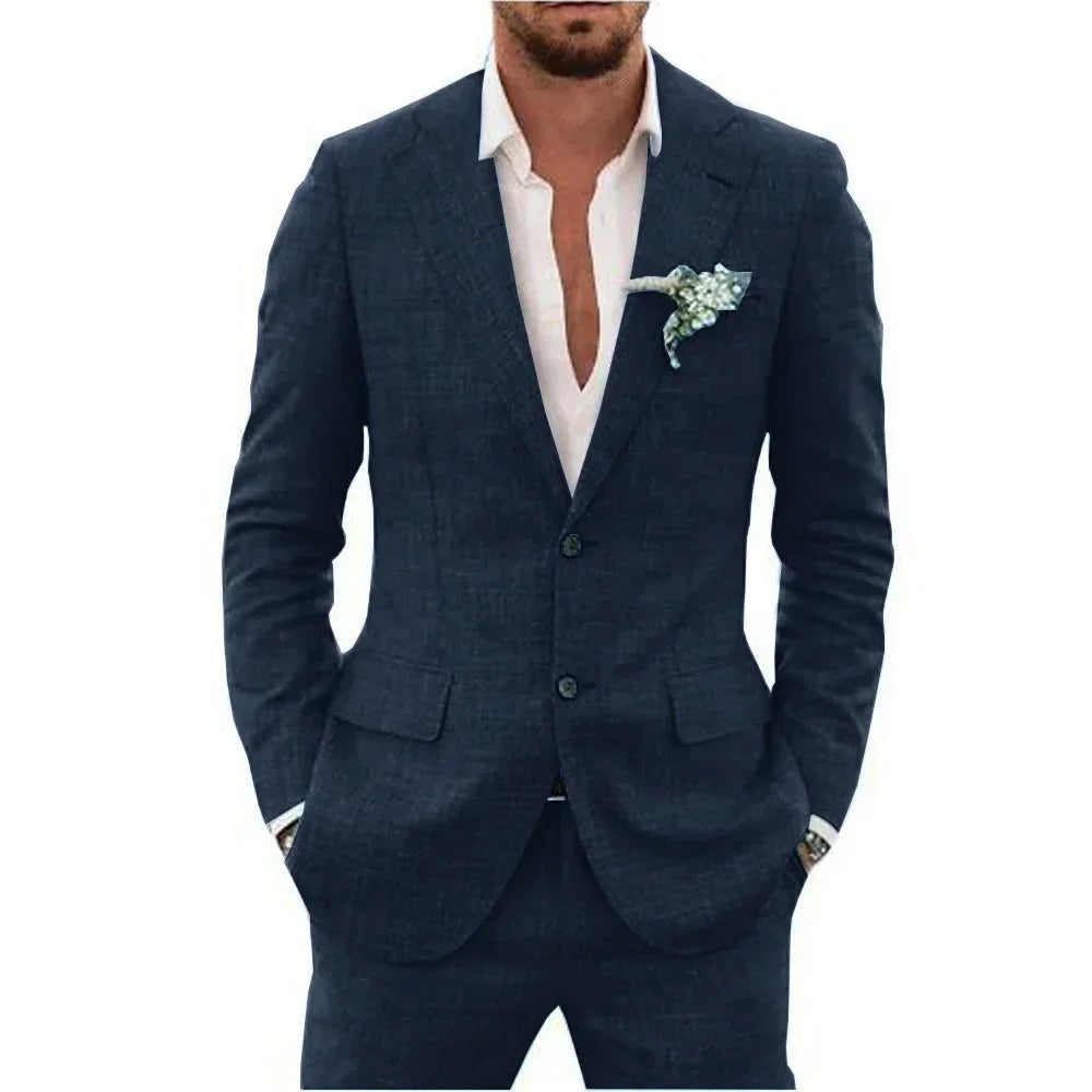 Levoire | Costume en lin pour hommes Merensininen