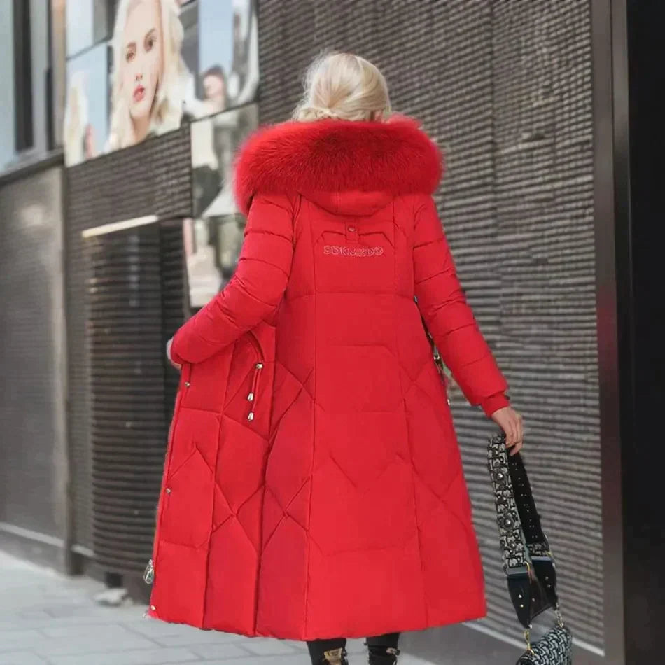 Levoire | Manteau d'hiver long avec fausse fourrure