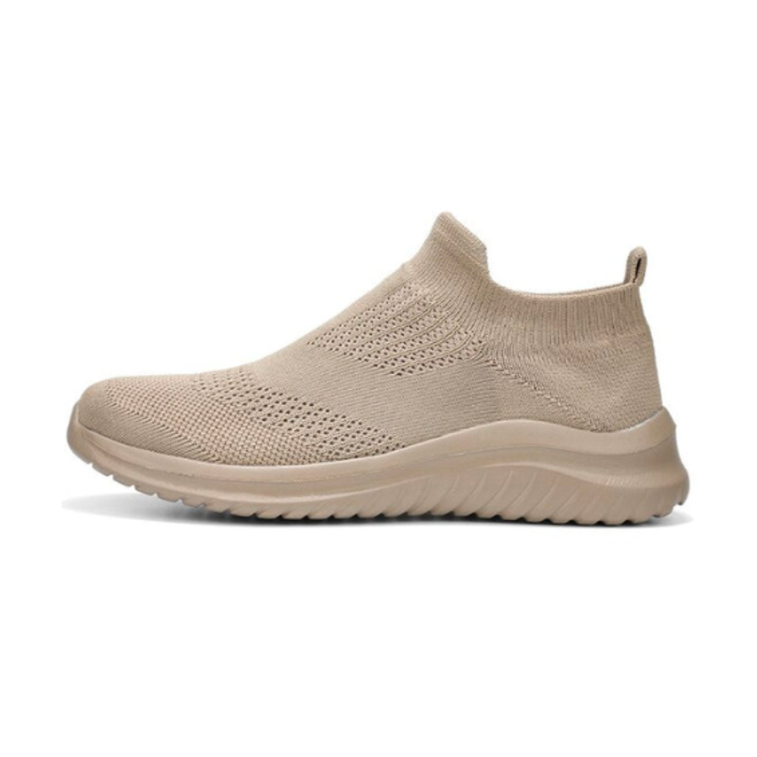 Levoire | Très Confortables Baskets Pour Hommes Avec Une Large Pointe Beige