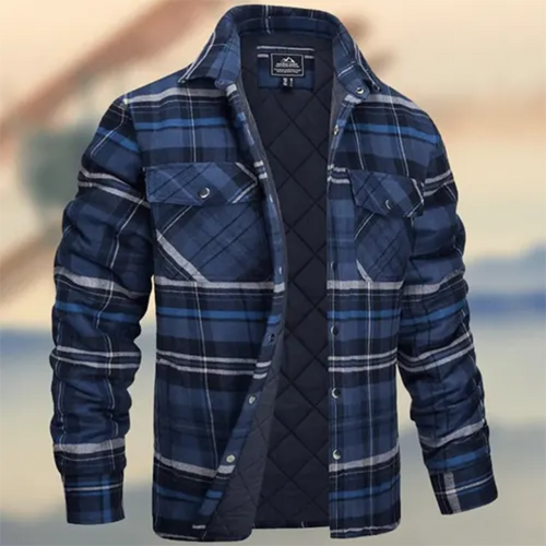 Levoire | Blouse à carreaux à manches longues Boutons en bas