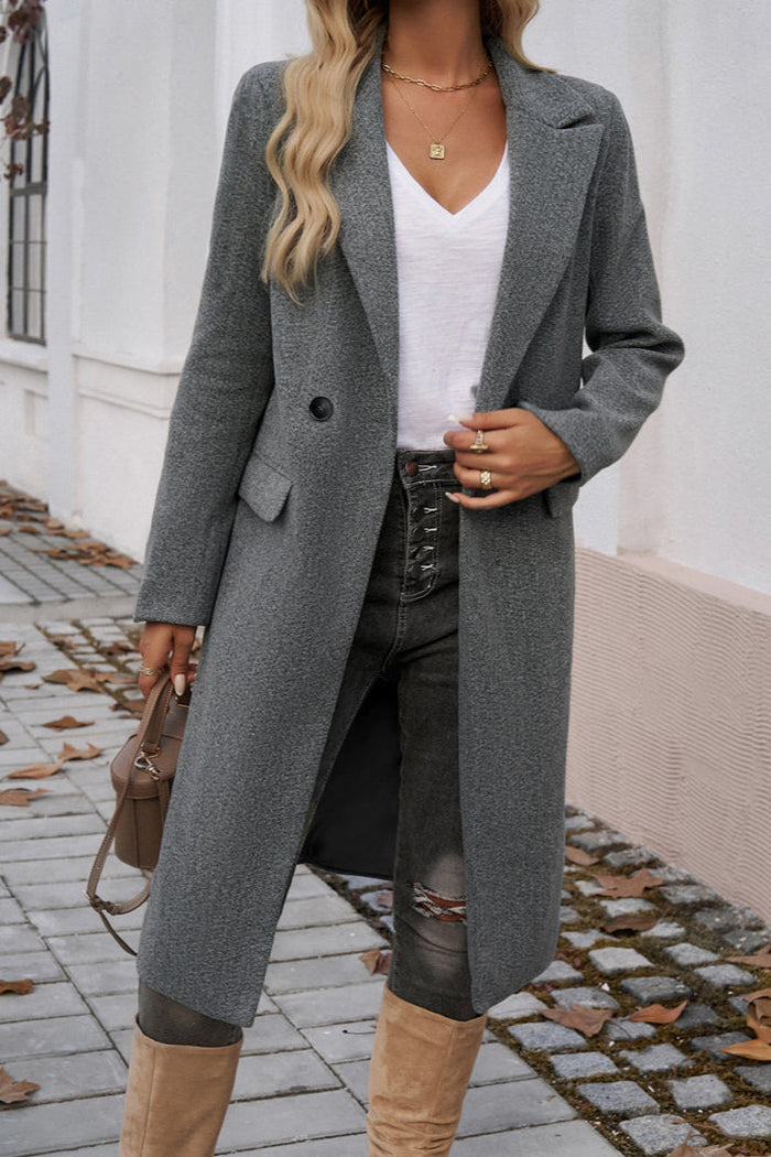 Levoire | Manteau Long Pour Femmes Avec Design Élégant À Double Bouton