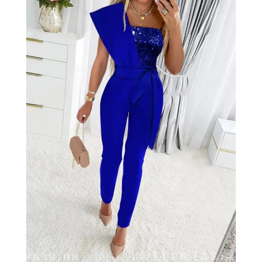 Levoire | Combinaison Avec Strass Bleu