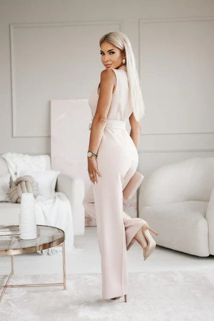 Levoire | Combinaison Avec Décolleté En V Et Ceinture