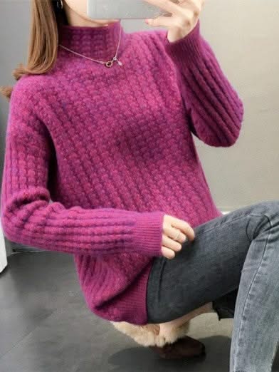 Levoire | Tendance Col Pörrökaulus Neuleesta Rose rouge