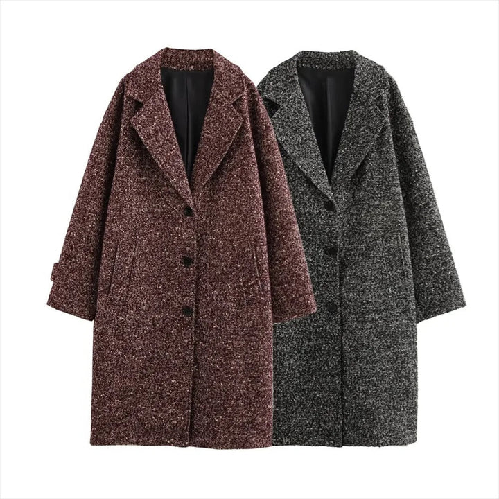 Levoire | Manteau Long En Laine Avec Coupe Classique