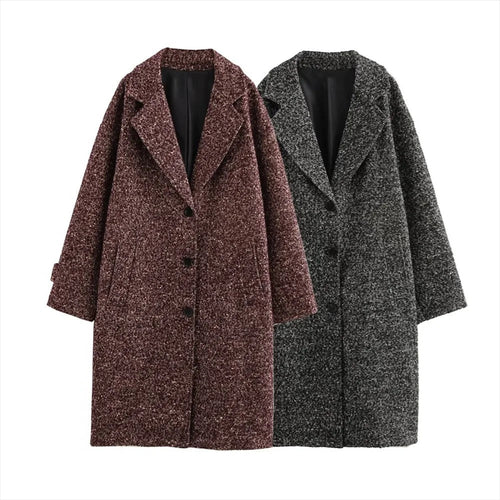 Levoire | Manteau Long En Laine Avec Coupe Classique