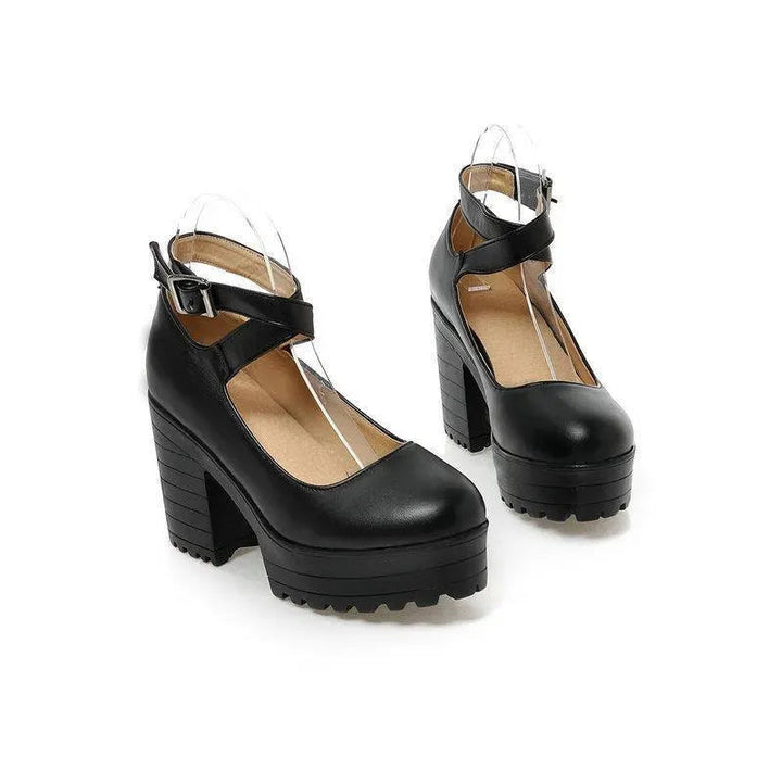 Levoire | Escarpins avec plateforme et talon large Noir