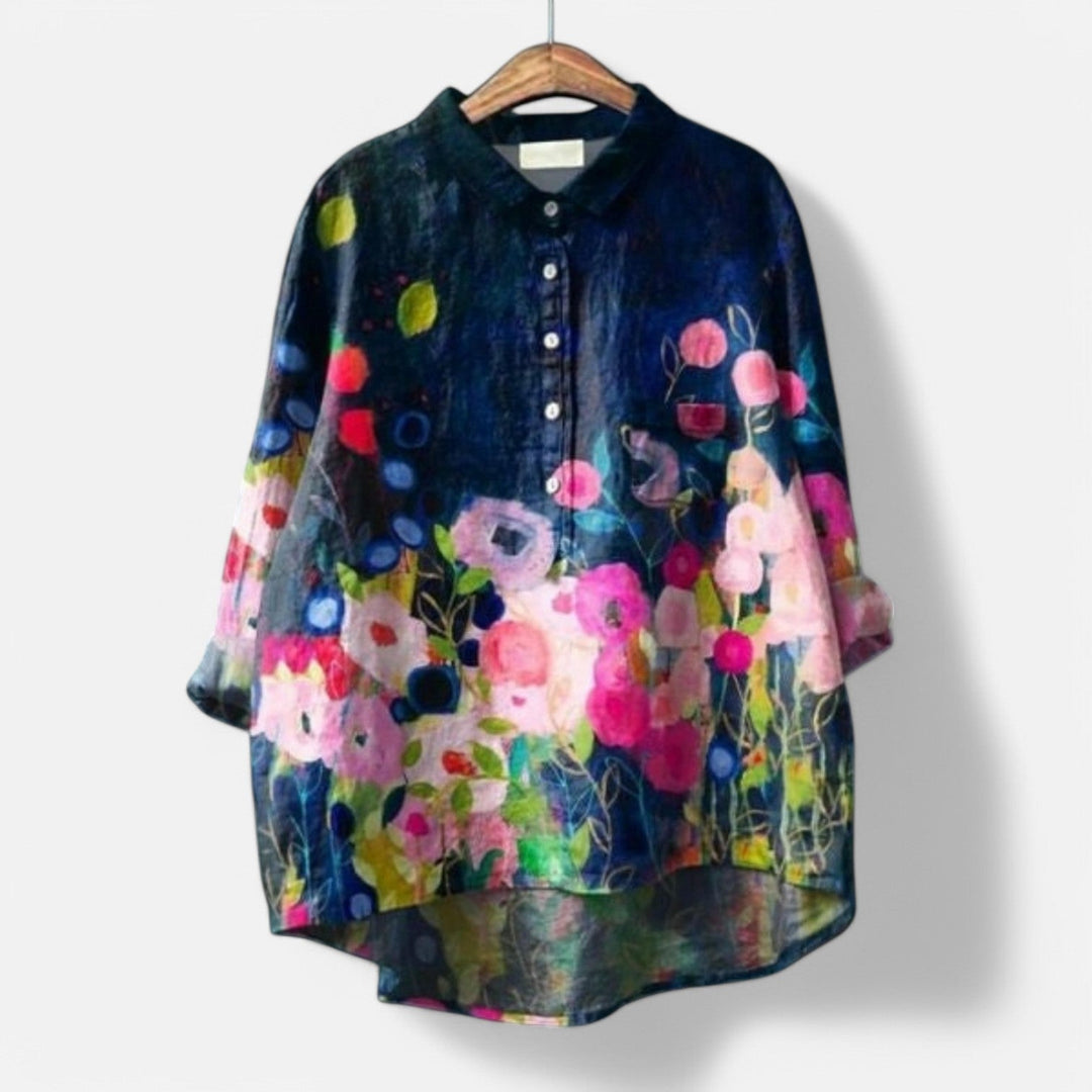 Levoire | Chemisier Élégant Avec Motif Floral Et Une Touche De Grâce Modèle 5