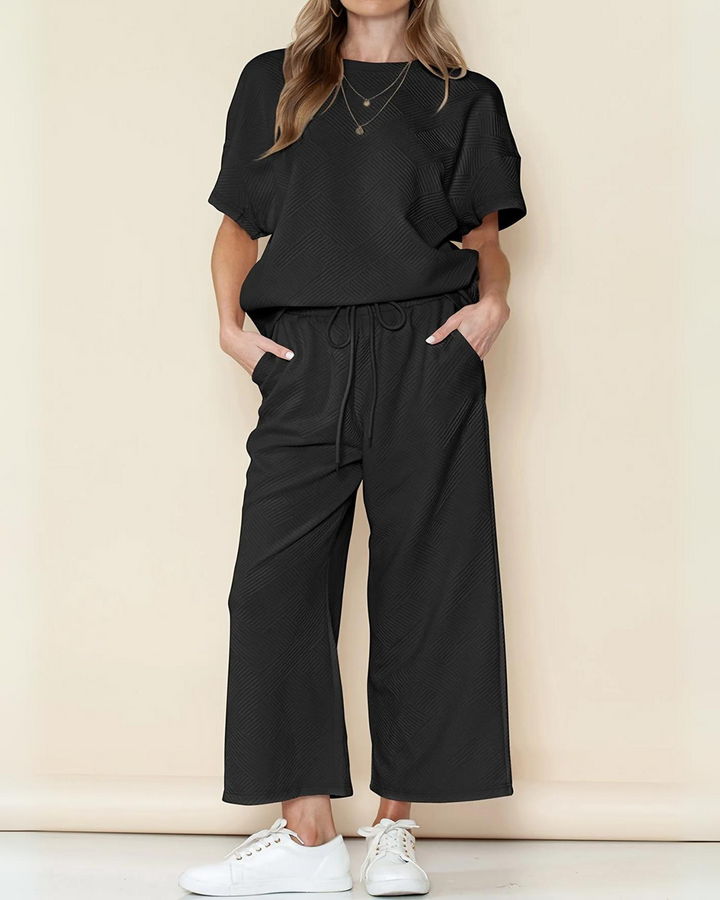 Levoire | ENSEMBLE LOUNGE TEXTURÉ LUXE Noir