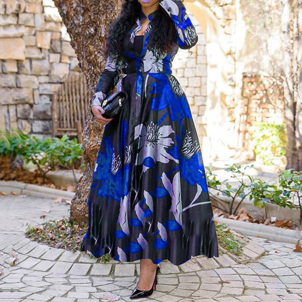 Levoire | Costume tendance imprimé nouveau style Bleu foncé