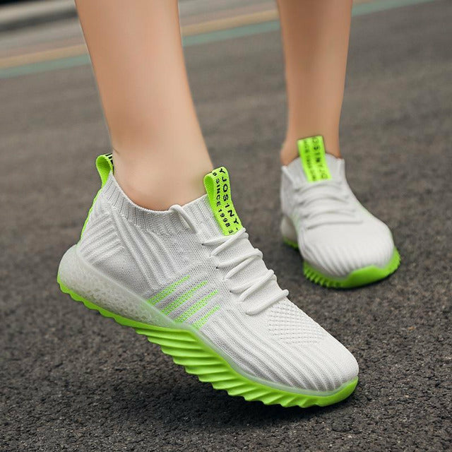 Levoire | Baskets De Sport En Maille Avec Lacets Et Semelle Ergonomique Pour Femmes Vert