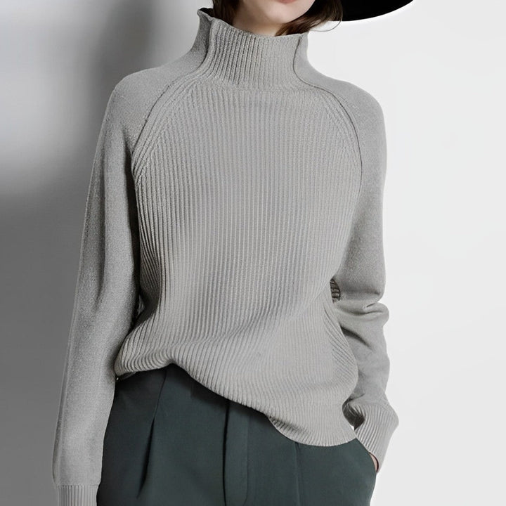 Levoire | Pull Montant Avec Sensation De Cachemire Gris