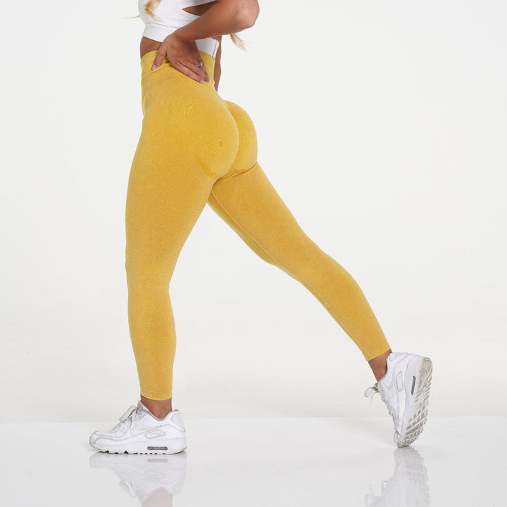 Levoire | Leggings Taille Haute Sans Couture Jaune