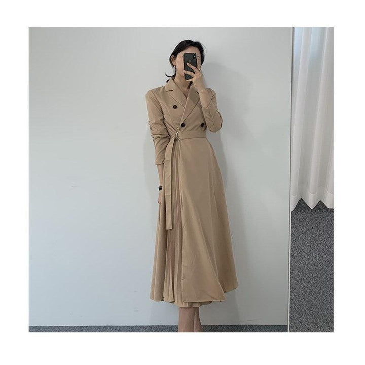 Levoire | Manteau À Bouton Noir Khaki