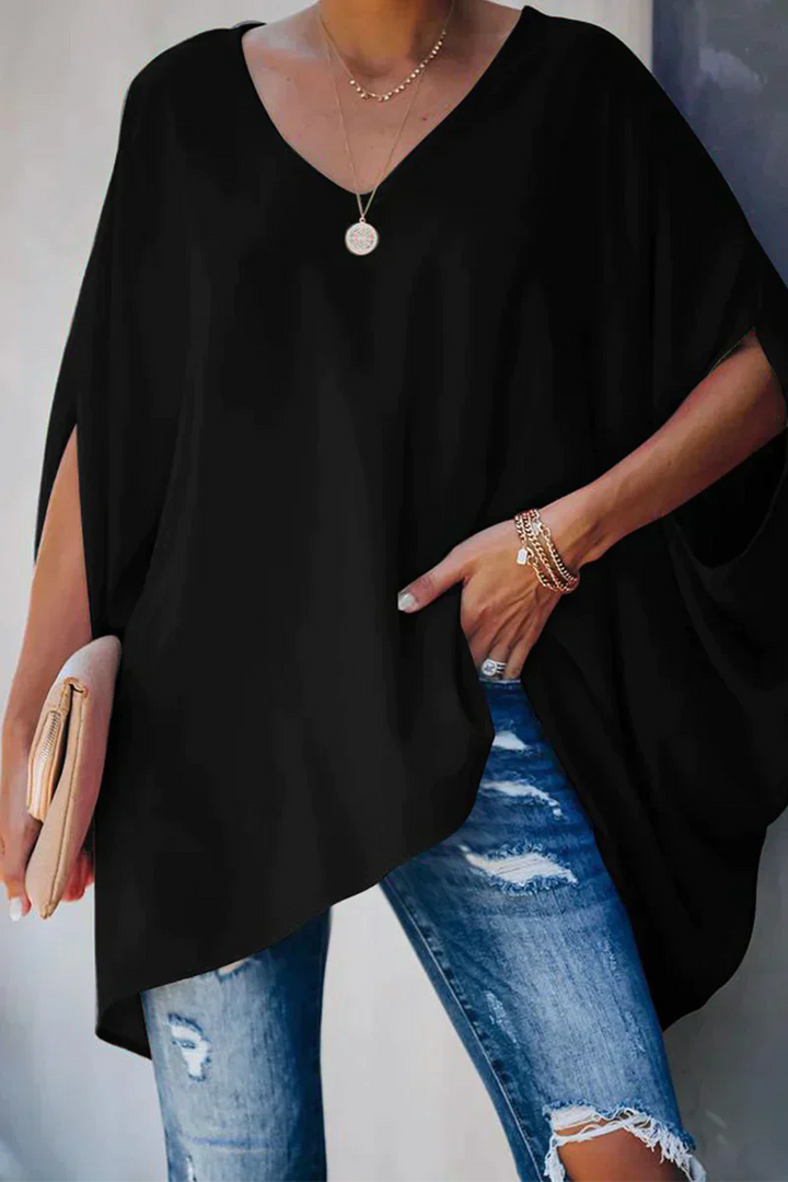 Levoire | Élégant Pull Ample À Base Couleur Noir