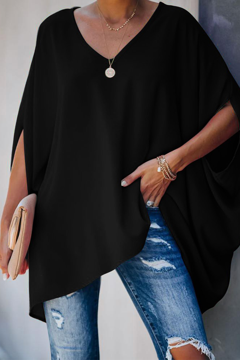 Levoire | Rento Pull Avec Col En V Et Manches Mi-Longues Noir