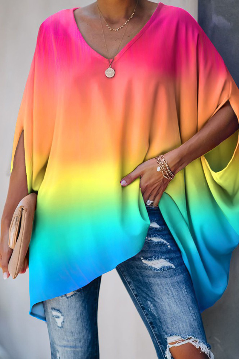 Levoire | Rento Pull Avec Col En V Et Manches Mi-Longues Multicolore