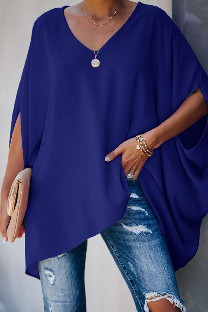 Levoire | Rento Pull Avec Col En V Et Manches Mi-Longues Bleu foncé