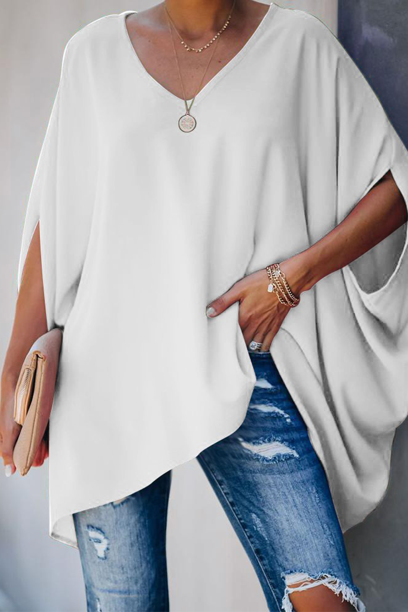 Levoire | Rento Pull Avec Col En V Et Manches Mi-Longues Blanc