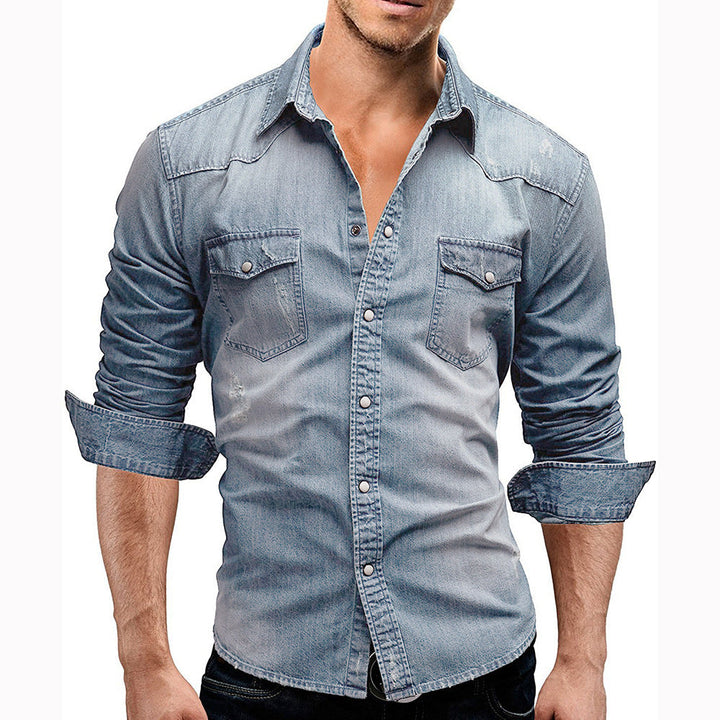 Levoire | Chemise Pour Hommes Slim Fit Moderne Et Élégante Bleu clair