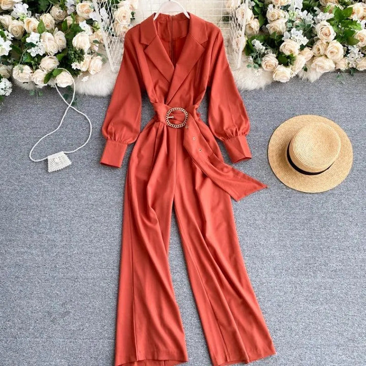 Levoire | Blouse à manches longues avec revers, coupe slim Orange Une taille