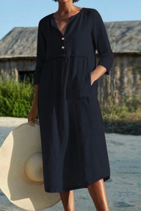 Levoire | Robe à col rond Rentoa Patches