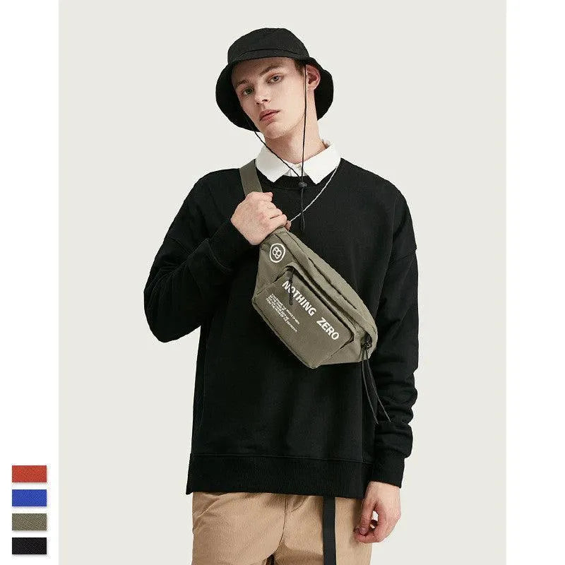 Levoire | Sac à bandoulière polyvalent pour hommes et femmes, avec impression en anglais de poche