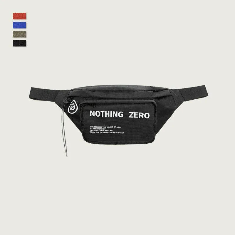 Levoire | Sac à bandoulière polyvalent pour hommes et femmes, avec impression en anglais de poche Noir