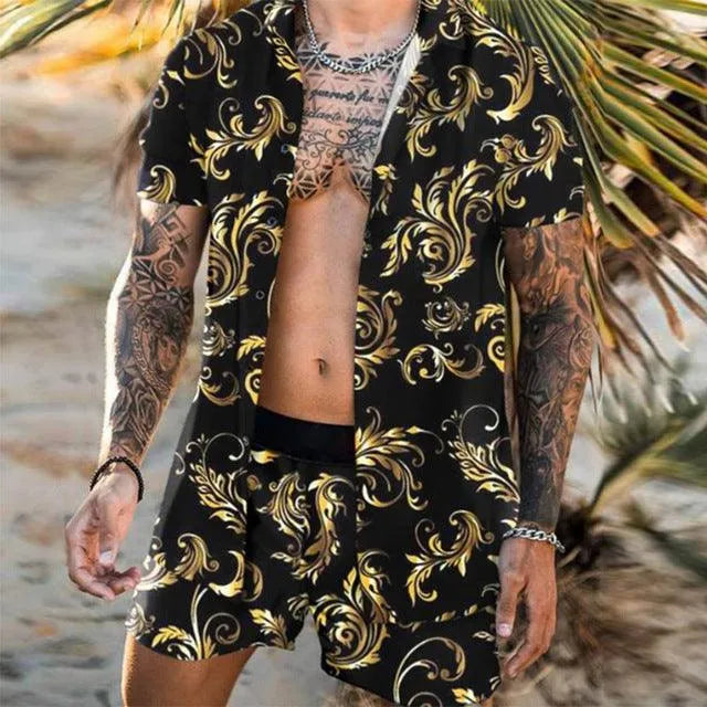 Levoire | Chemises à fleurs de plage pour hommes 5style