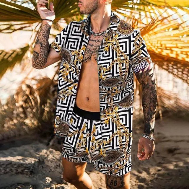 Levoire | Chemises à fleurs de plage pour hommes 3style