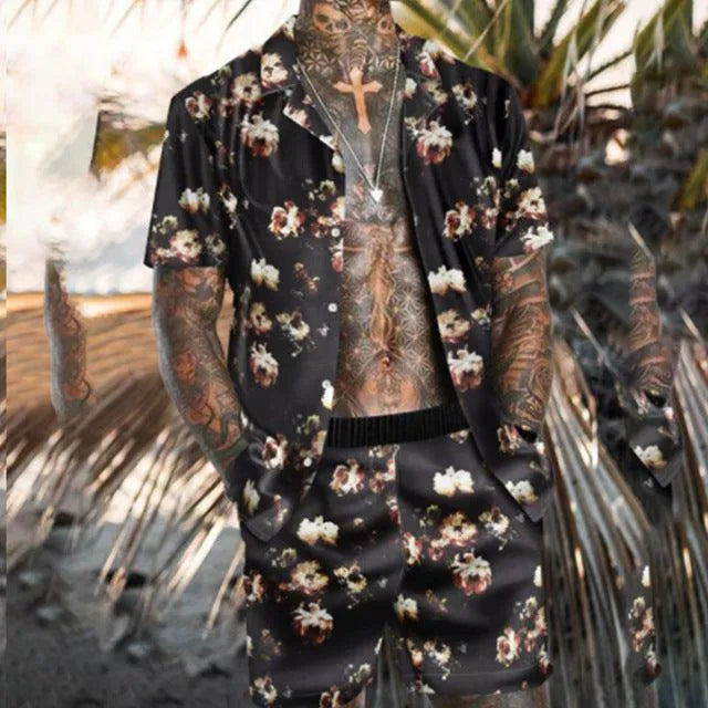 Levoire | Chemises à fleurs de plage pour hommes 11Style