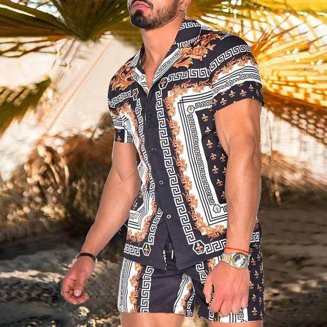 Levoire | Chemises à fleurs de plage pour hommes 4style